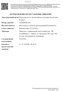 Лицензии